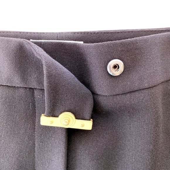 Tahari black trousers with gold accents, with narrow leg opening, medium rise - Picture 9 of 14